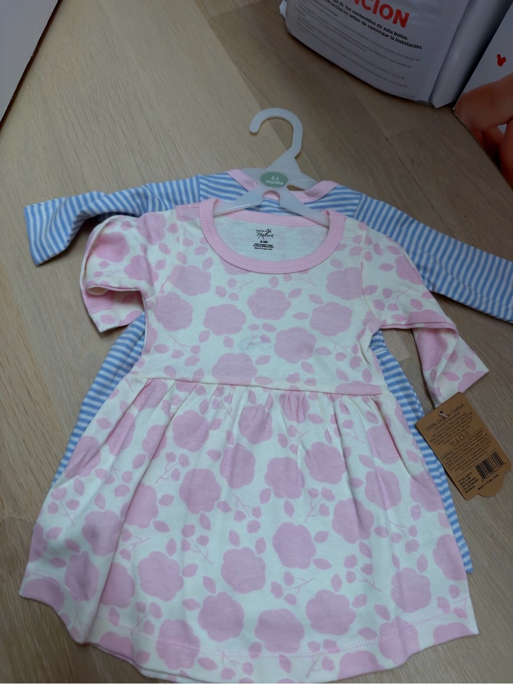 Pink Floral Cotton Dress for Kids by Carter's